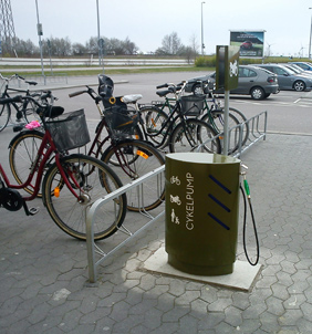 Bicycle Pump at Nova Lund mall.